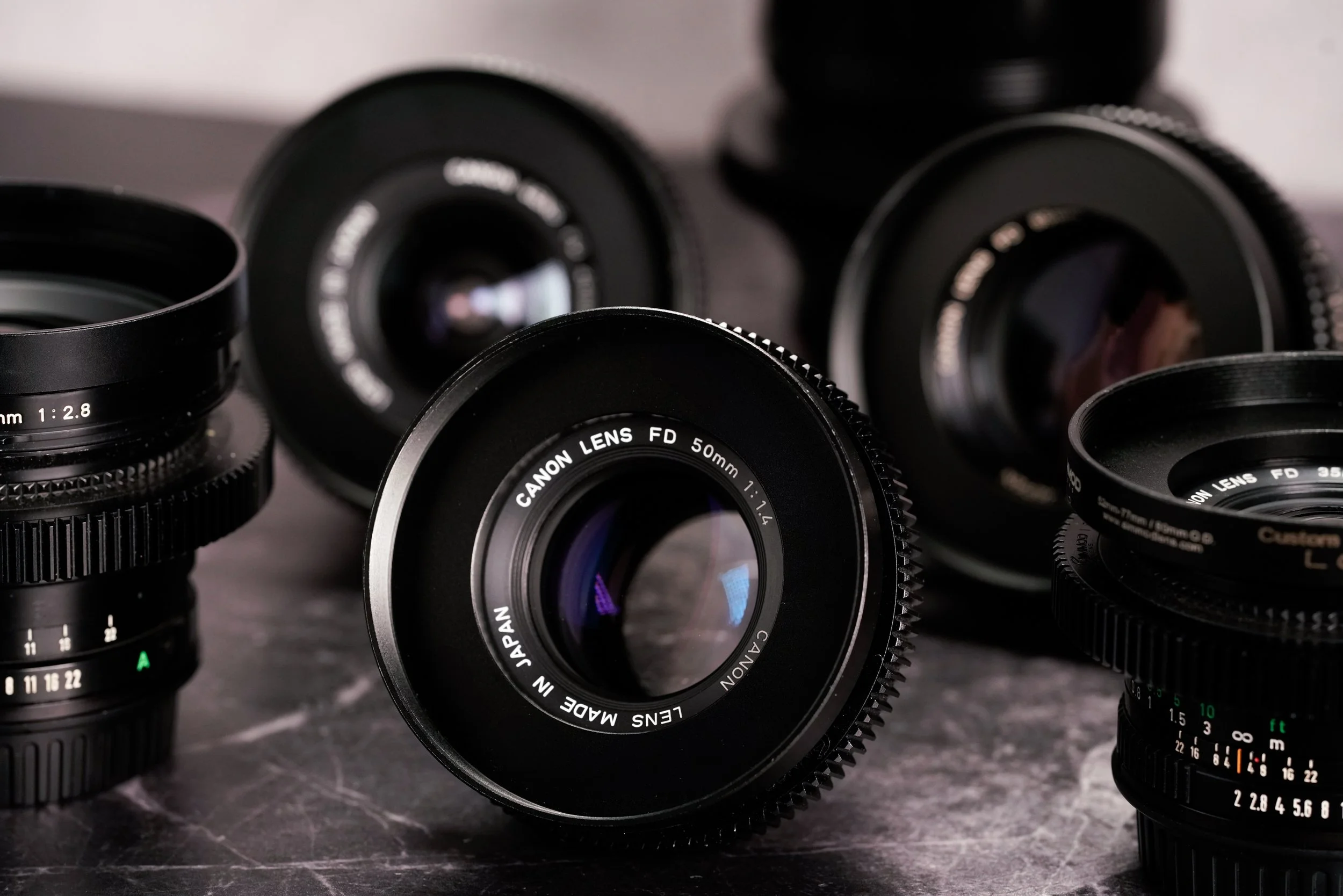レンズ(ズーム) Canon FD Zooms cine-mod EF CANON FD CINEMOD (MONTURA EF) — CUSTOM CINEMA